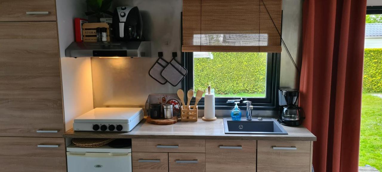 Gezellige Chalet Met Grote Privetuin. Dronrijp Exteriör bild
